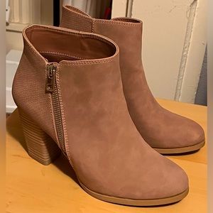 Pale Pink Vegan Boots